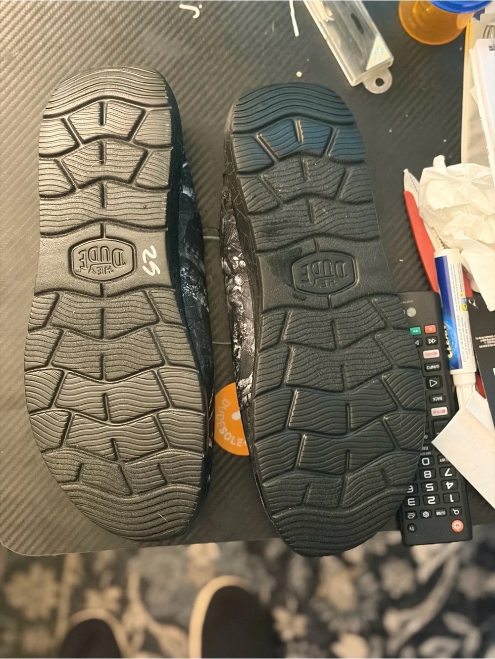 Hey Dude x Jelly Roll Grey Camouflage Slip In Shoes for Comfort